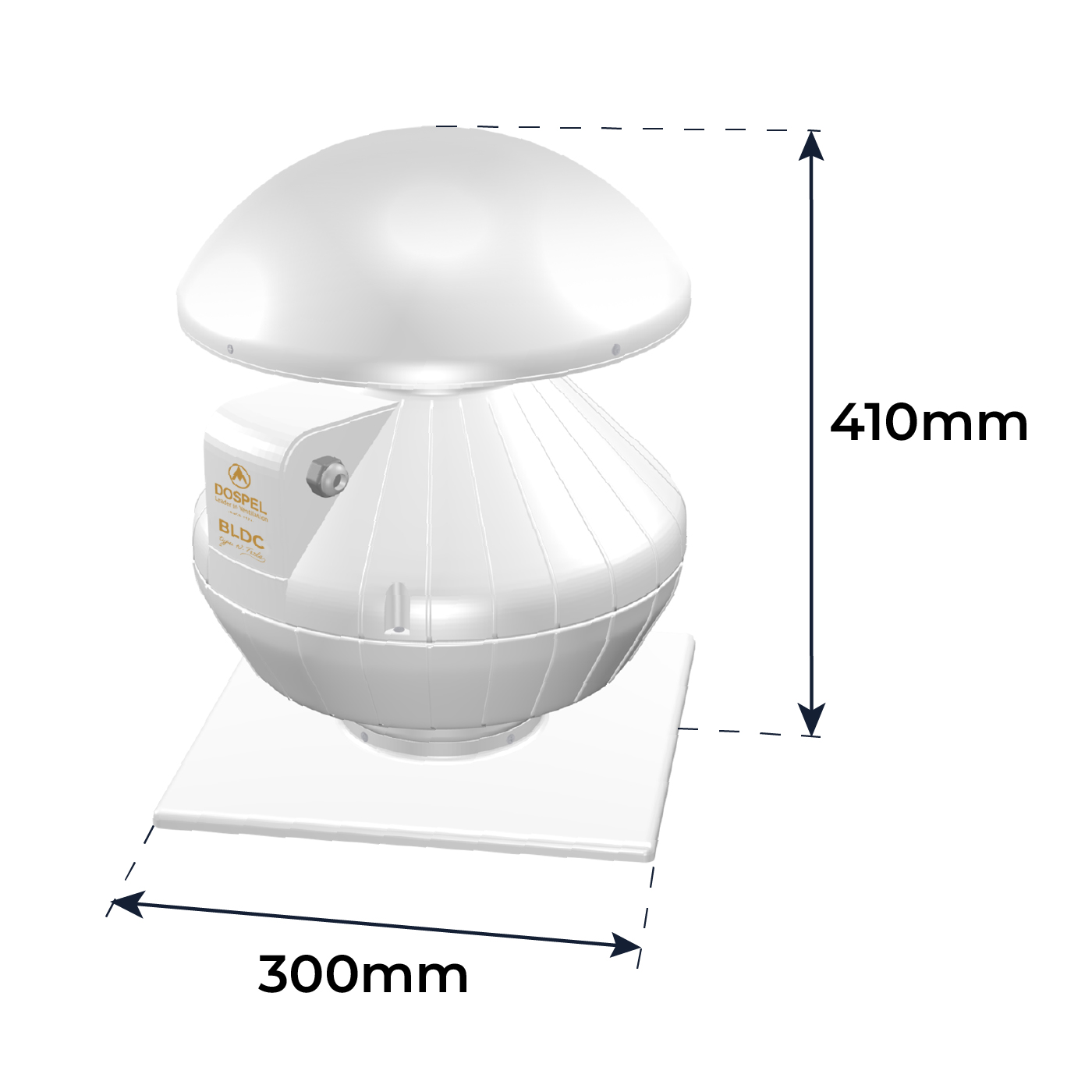 EURO 0D d150/160 BLDC N.TESLA wentylator dachowy/ roof fan - obrazek 2