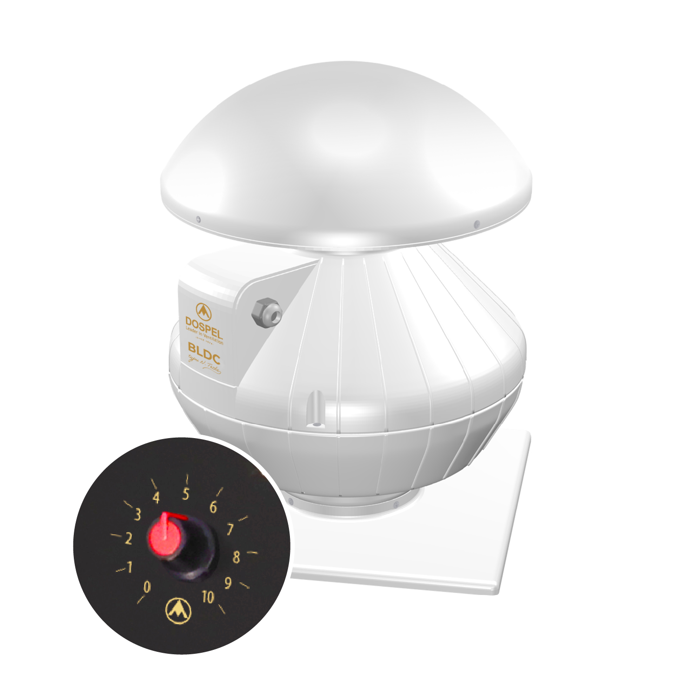 EURO 0D d150/160 BLDC N.TESLA wentylator dachowy/ roof fan