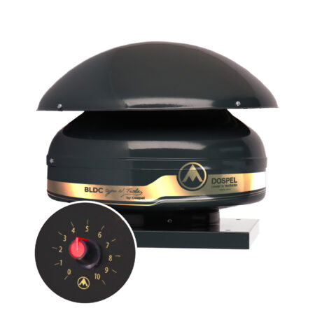 Wentylator dachowy promieniowy WD z silnikiem BLDC typu N. Tesla DOSPEL