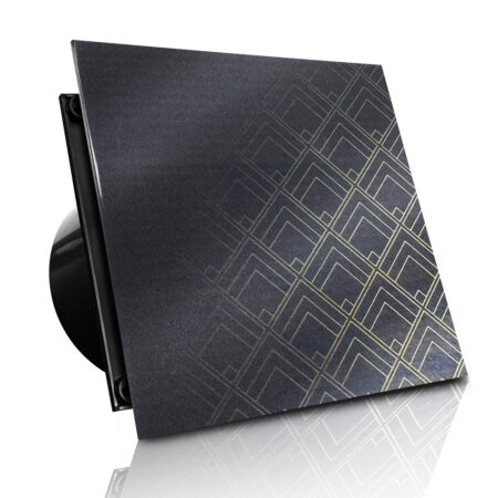 WENTYLATOR DOMOWY VERONI GLASS Ø120 - Black Diamonds