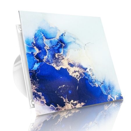 WENTYLATOR DOMOWY VERONI GLASS Ø120 - Galaxy Blue