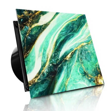 WENTYLATOR DOMOWY VERONI GLASS Ø120 - Green Marble
