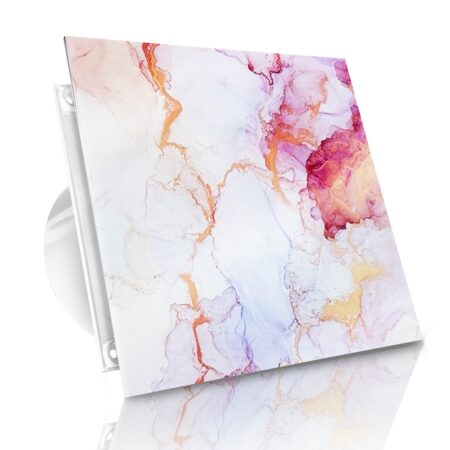 WENTYLATOR DOMOWY VERONI GLASS Ø120 - Pink Gold Stone