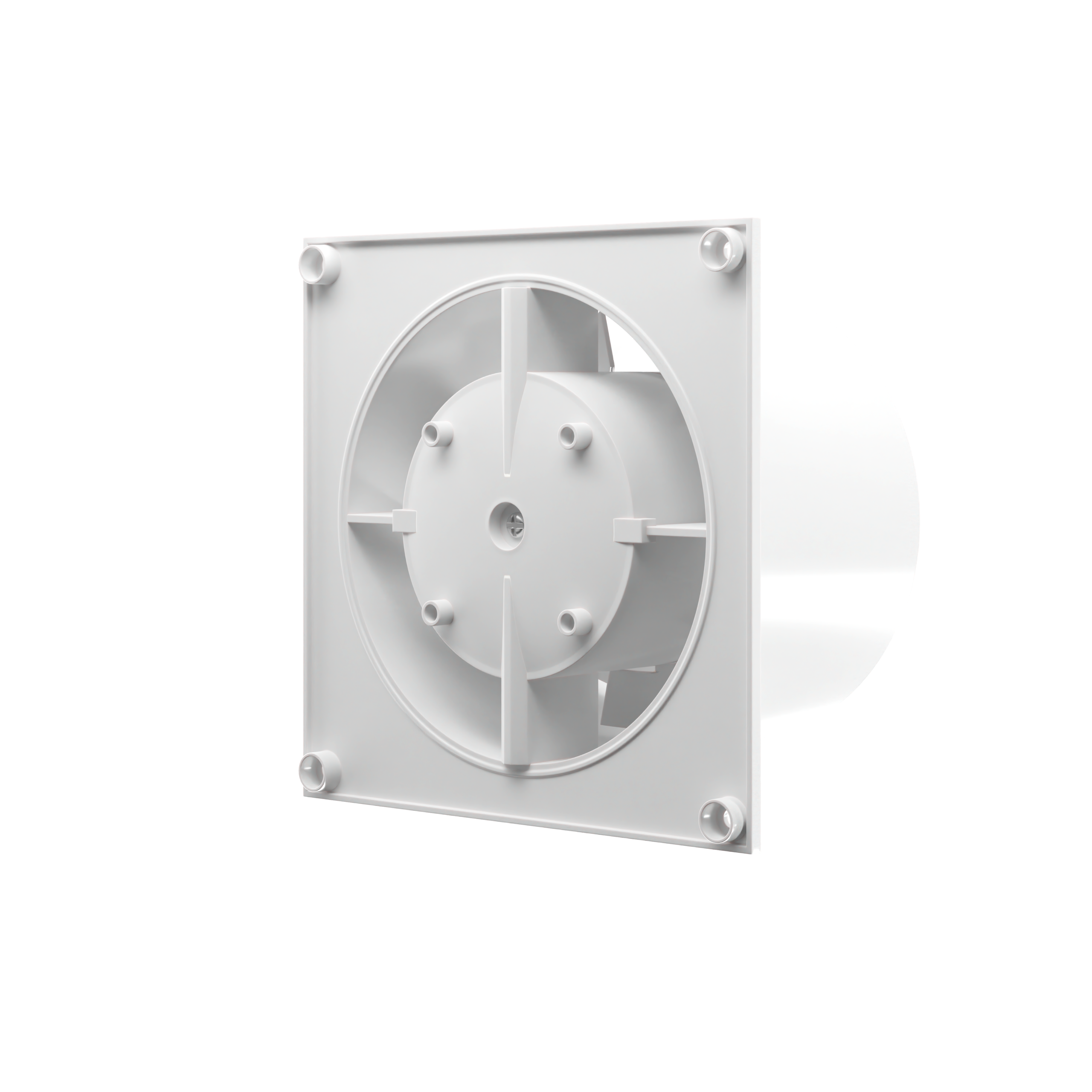 Veroni Glass 100 S-P Czarny Wentylator ścienny z przepustnicą / Black wall fan with damper - obrazek 3